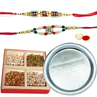 Classy Gift of Scintillating Pooja Thali and Appet...
