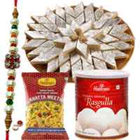 Free Rakh, Roli tika and Chawal along with <font...
