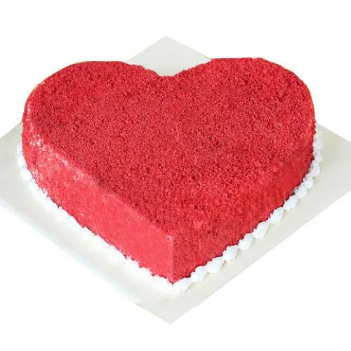 Online Heart Shape Red Velvet Cake
