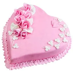 Buy Heart-Shaped Strawberry Cake