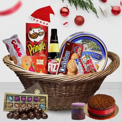 Santa at Your Door Step Christmas Hamper