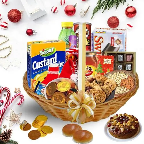 Decorative Christmas Hamper<br>
