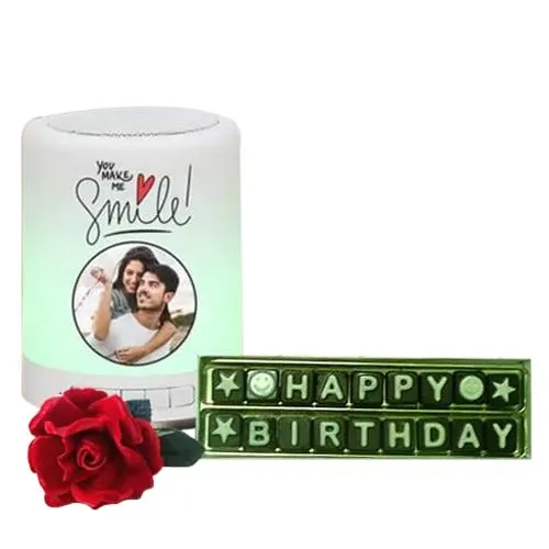 Amazing Personalized Bluetooth Speaker N Handmade Chocolates Combo