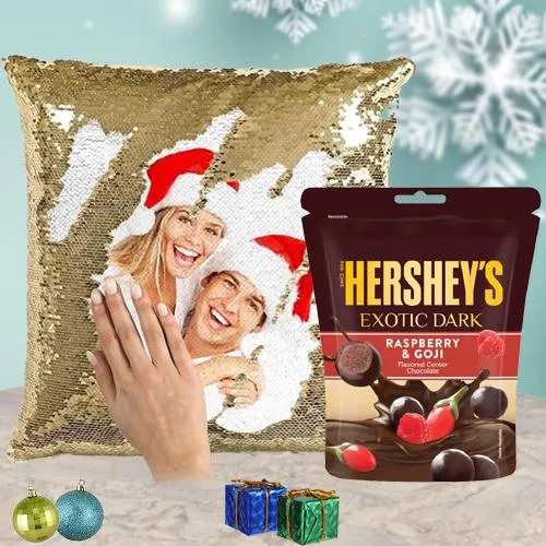 Suave Personalized Gift of Magic Cushion n Hersheys Chocolates