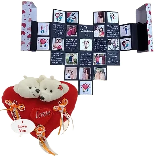 Spectacular Personalized Pop Up Photo Maze Card with Singing Heart	