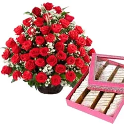 Deliver Red Roses and Kaju Barfi