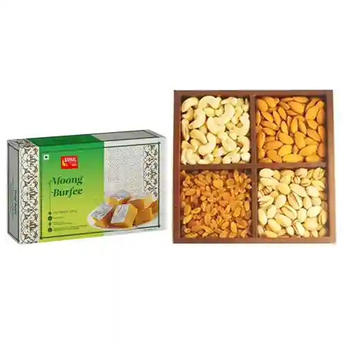 Finest Moong Dal Burfi with Mixed Dry Fruits