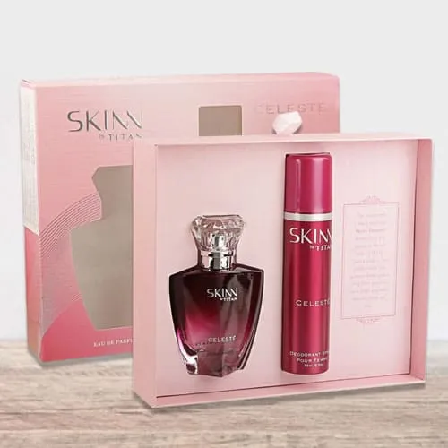 Sending Skinn Celeste Coffret Set of Perfume N Deo for Men N Women