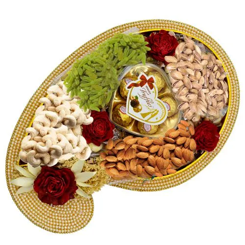 Healthy Twist Dry Fruits in Pearl Chopra Tray