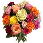 Charming Two Dozen Colorful Mixed Roses with Amazing Style Charming Two Dozen Colorful Mixed Roses with Amazing Style