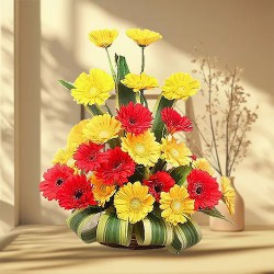 Brilliant 20 Colorful Gerberas Bouquet with Affection Brilliant 20 Colorful Gerberas Bouquet with Affection