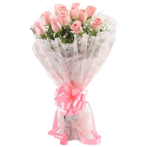 Gift Bunch of Pink Roses Online