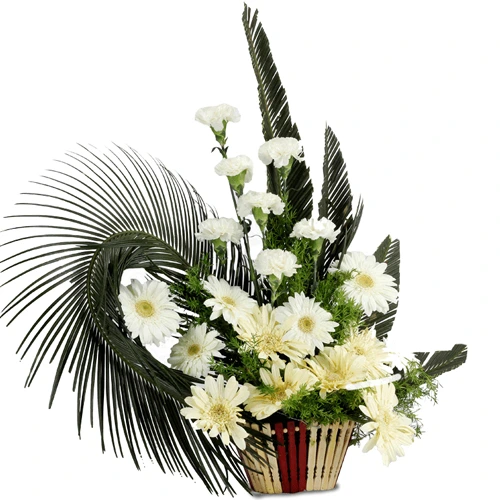 Order Online Arrangement of Carnations N Gerberas