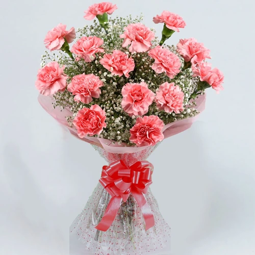 Deliver Bouquet of Pink Carnation Online