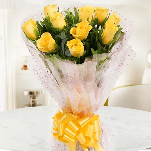 Shop Bouquet of Yellow Roses Online