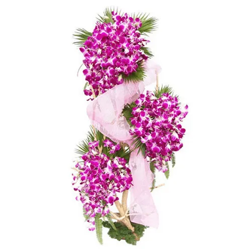 Order Three-Tier Orchids Arrangement