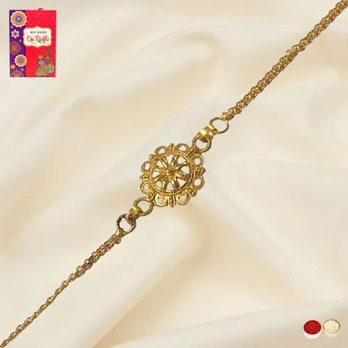 Gold rakhi for baby shower outlet