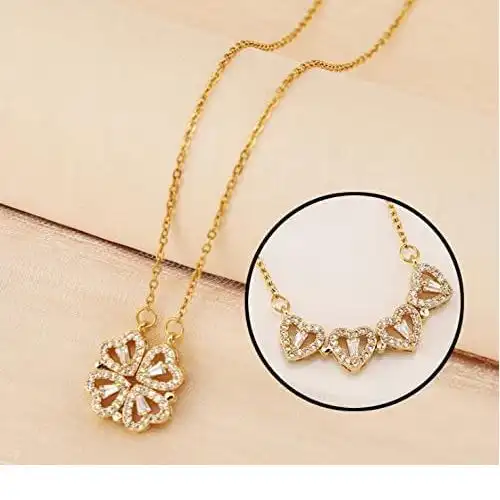 Pretty Heart Toggle Necklace