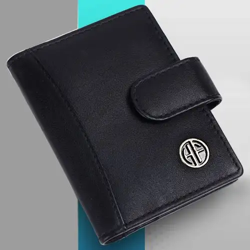Fancy Leather RFID Protected Card Holder Wallet