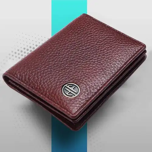 Trendy Leather RFID Protected Card Holder Wallet