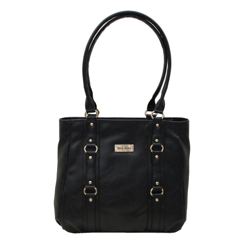 Amazing Balloon Shape Parallel Strips Womens Bag