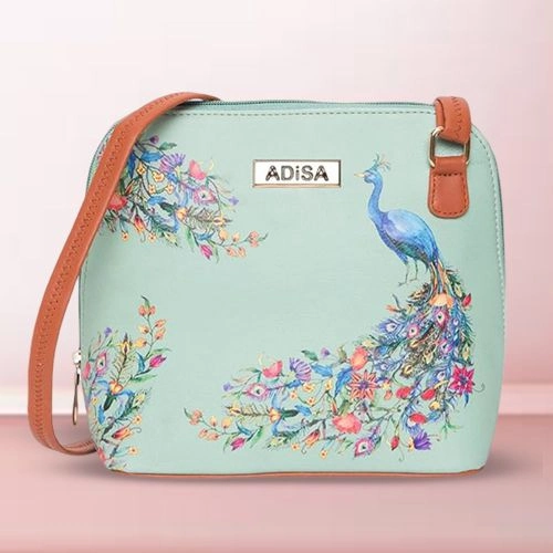 Trendy Floral Print Crossbody Sling Bag