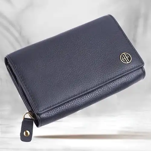 Stylish Leather RFID Protected Ladies Purse