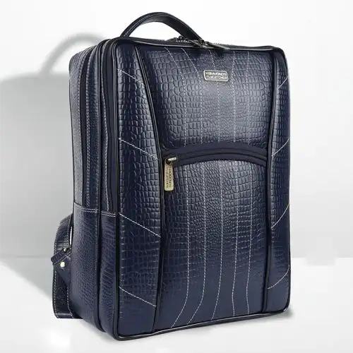 Stylish Leather Laptop Backpack
