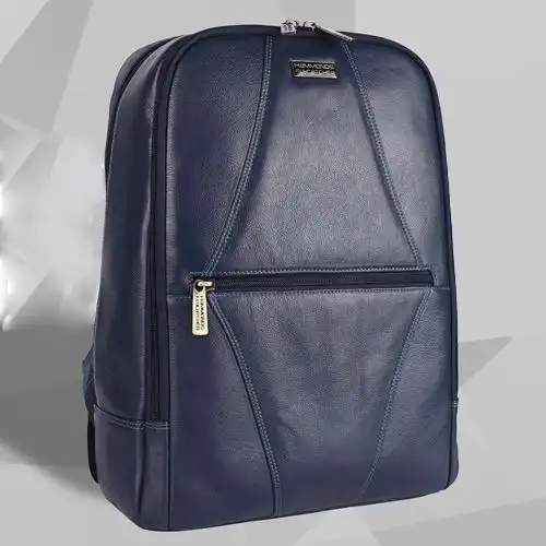 Classic Leather Laptop Backpack