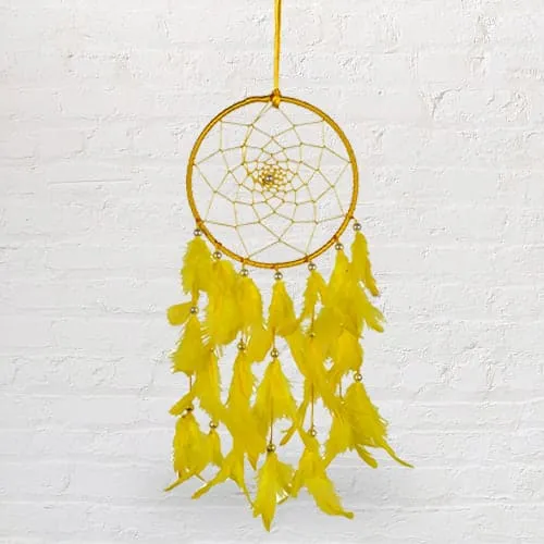 Crafty Beaded Dreamcatcher Feng Shui Showpiece