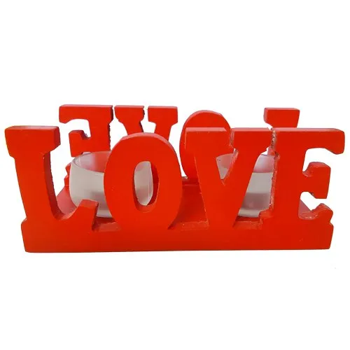 Send Love Candle Stand Gift with 2 Candles