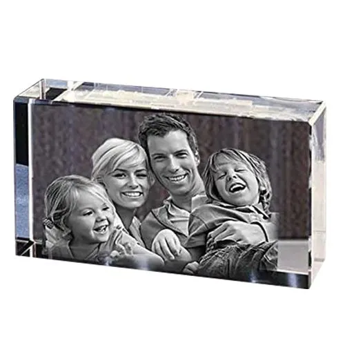 Deliver Personalized Rectangular Glass Paper Weight