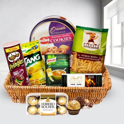 Lovely Snacks Gift Basket