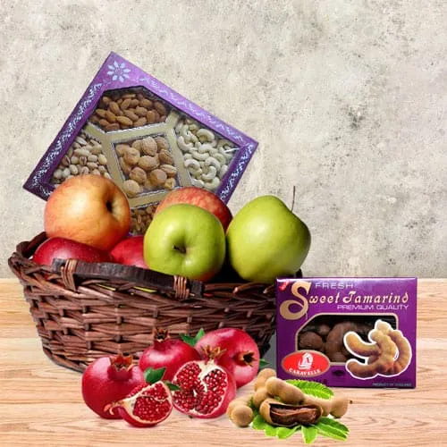 Send Fruit N Nut Gift Basket
