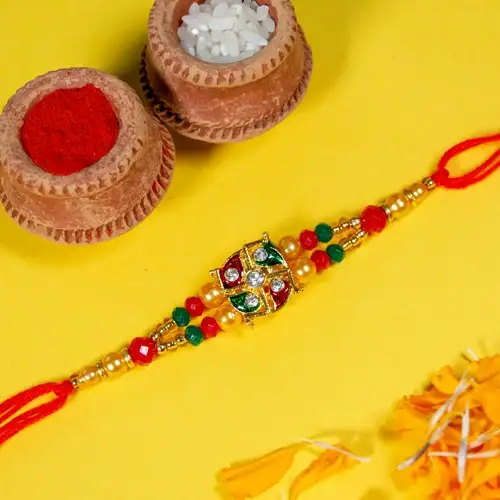 Fantastic Kundan Work Rakhi