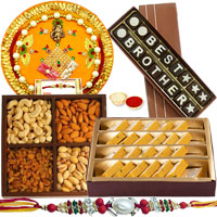 Astonishing Gift of Badam Barfi from <font color=#FF0000>Haldiram</font>s, Mixed Dry Fruits, Homemade Chocolate and Shree Thali Astonishing Gift of Badam Barfi from <font color=#FF0000>Haldiram</font>s, Mixed Dry Fruits, Homemade Chocolate and Shree Thali