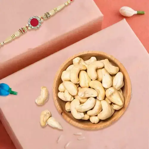 Premium Rakhi n Cashew Nuts Combo