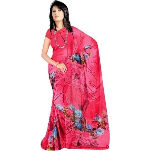 Impressive Desi Collection of Georgette Printed Suredeal Saree