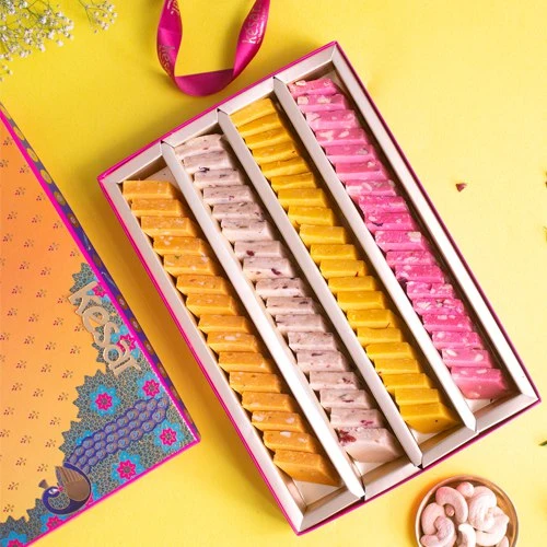 Flavorful Katli in Classic Evergreen Boxby Kesar