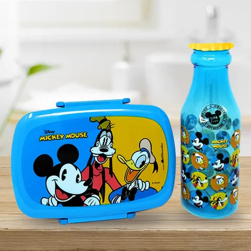 Disney Mickey Mouse Combo Lunch Box and Water Bottle Set