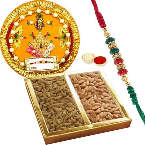 Rakhi Thali with Dry Fruits