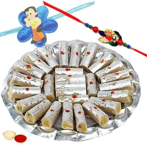 Magnificent Duple Love Rakhi Combo Set