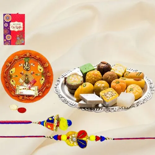 Breathtaking Bhaiya Bhabhi Rakhi Thali