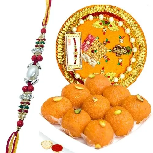 Laddoo and Rakhi Thali