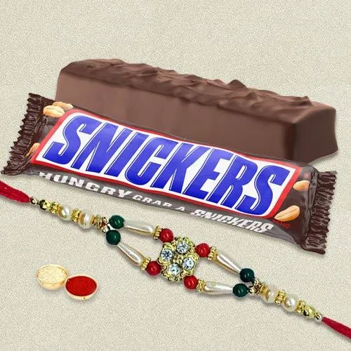 Imported Snickers with Fancy Rakhi