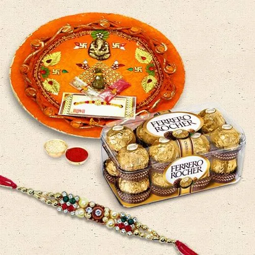Ferrero Rocher with Rakhi Thali