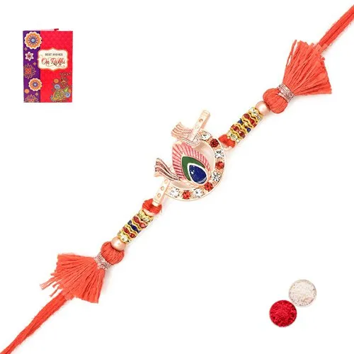 Charming Blue Stone Auspicious Rakhi