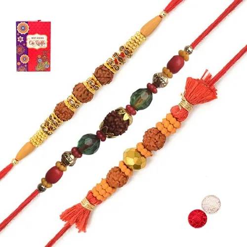 Excellent Bead Rudraksha Rakhi
