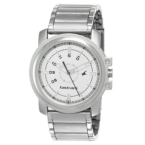 outstanding fastrack economy analog white dial gents watch Delivery in Delhi DelhiOnlineFlorists