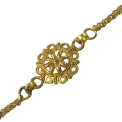 Fancy Rakhi of 24k Gold Plated